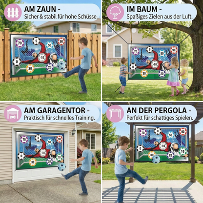 Klebende Fußball Zielschuss Wand  – Indoor & Outdoor Trainings- und Spielset