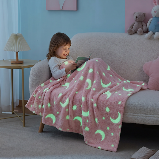 Schimmernde Sternendecke – Leuchtende Kuscheldecke