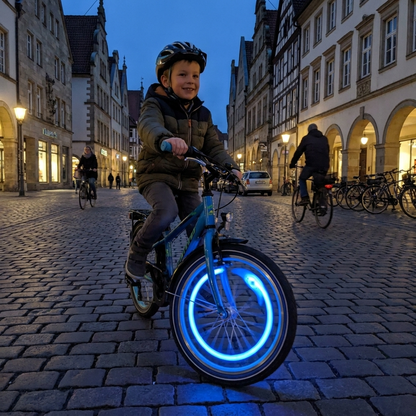 Bunte LED-Speichenlichter fürs Fahrrad