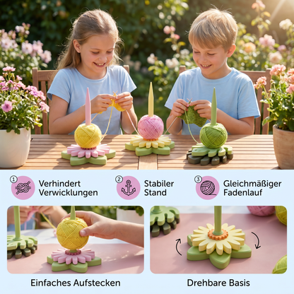 Blumen Garnhalter Ständer zum Stricken und Häkeln