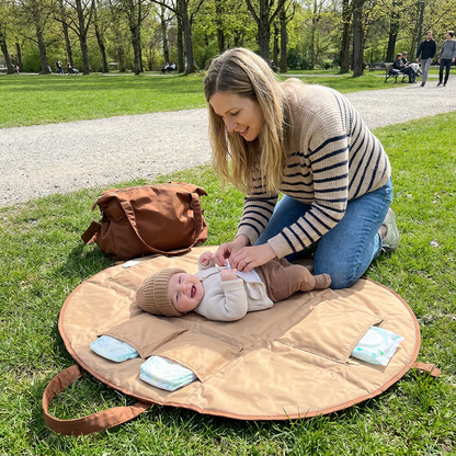 2-in-1 Faltbare Wickeltasche & Wickelunterlage – Leichte, geräumige Reisetasche für Mütter