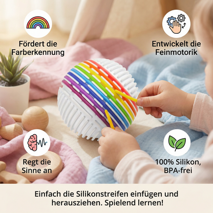 Montessori Sensorik-Ball – Farblern- & Motorikspiel aus Silikon