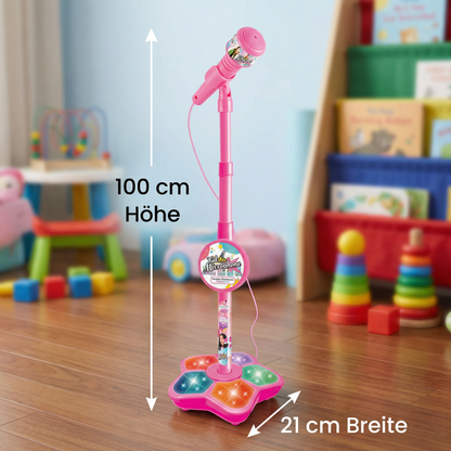 Karaoke-Set für Kinder mit Mikrofon & Ständer – Musikalisches Lernspiel