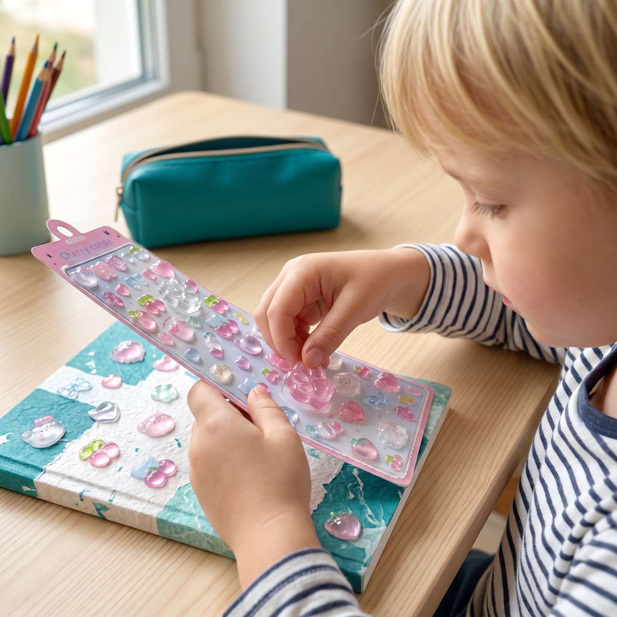 3D-Pfoten-Sticker – Niedliche weiche Puffy-Sticker für Kinder