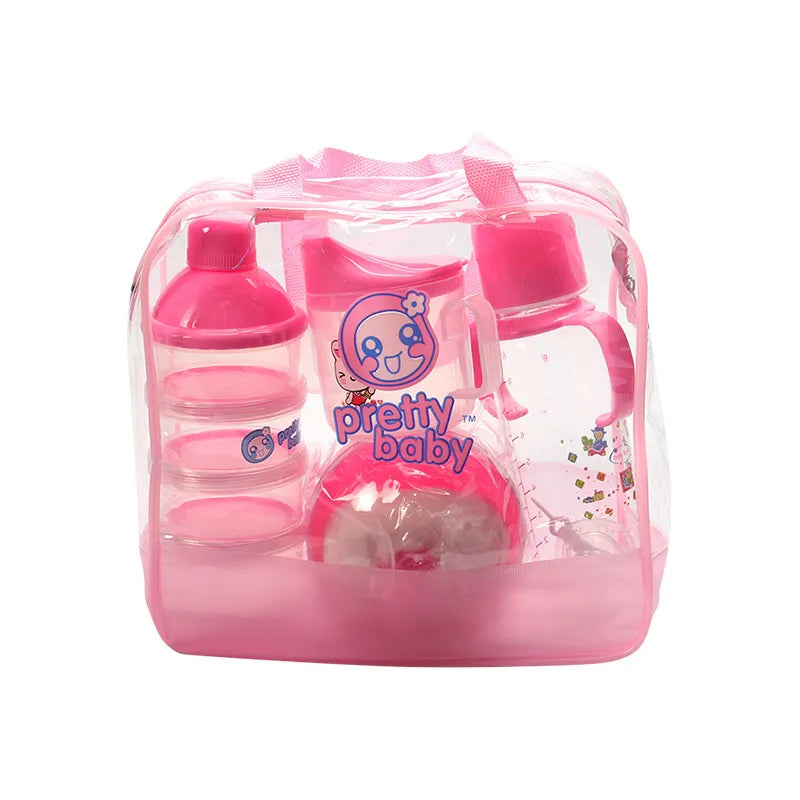 Baby Flaschen Set mit Tragetasche – Praktisches Aufbewahrungsset für Flaschen, Becher und Zubehör
