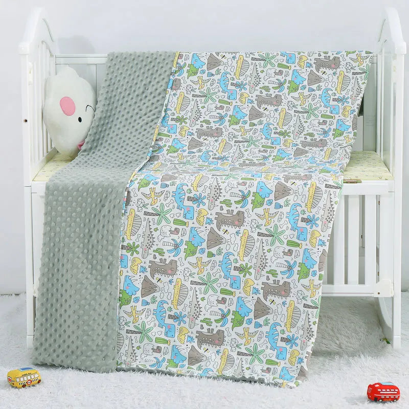 Weiche Baby-Decke – Kuschelige, doppelseitige Bettdecke für Babys