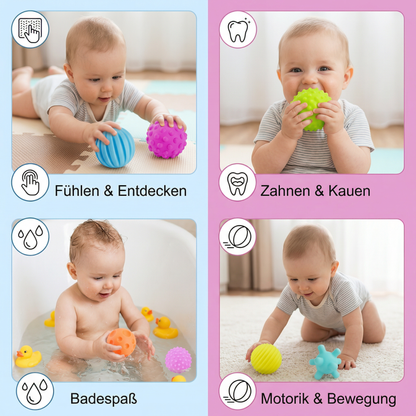 Baby Sensorik Bälle Set – Fühlen & Tastsinn fördern