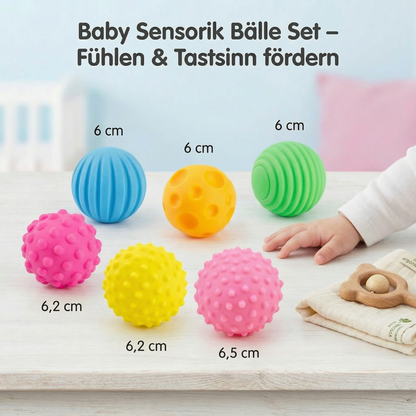 Baby Sensorik Bälle Set – Fühlen & Tastsinn fördern