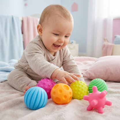 Baby Sensorik Bälle Set – Fühlen & Tastsinn fördern