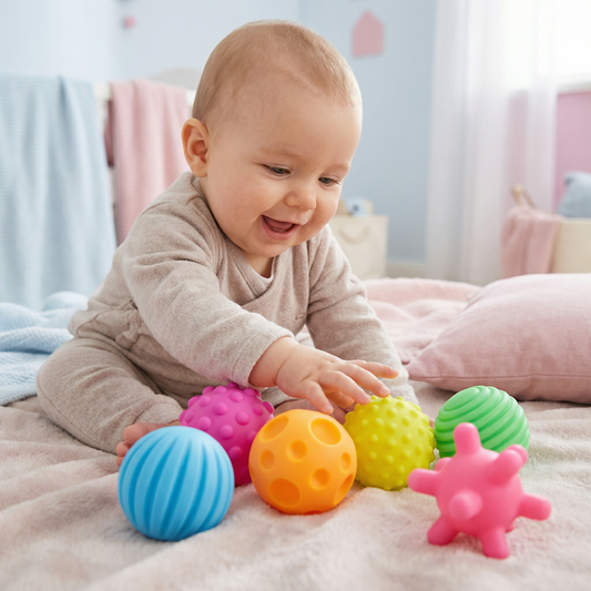 Baby Sensorik Bälle Set – Fühlen & Tastsinn fördern