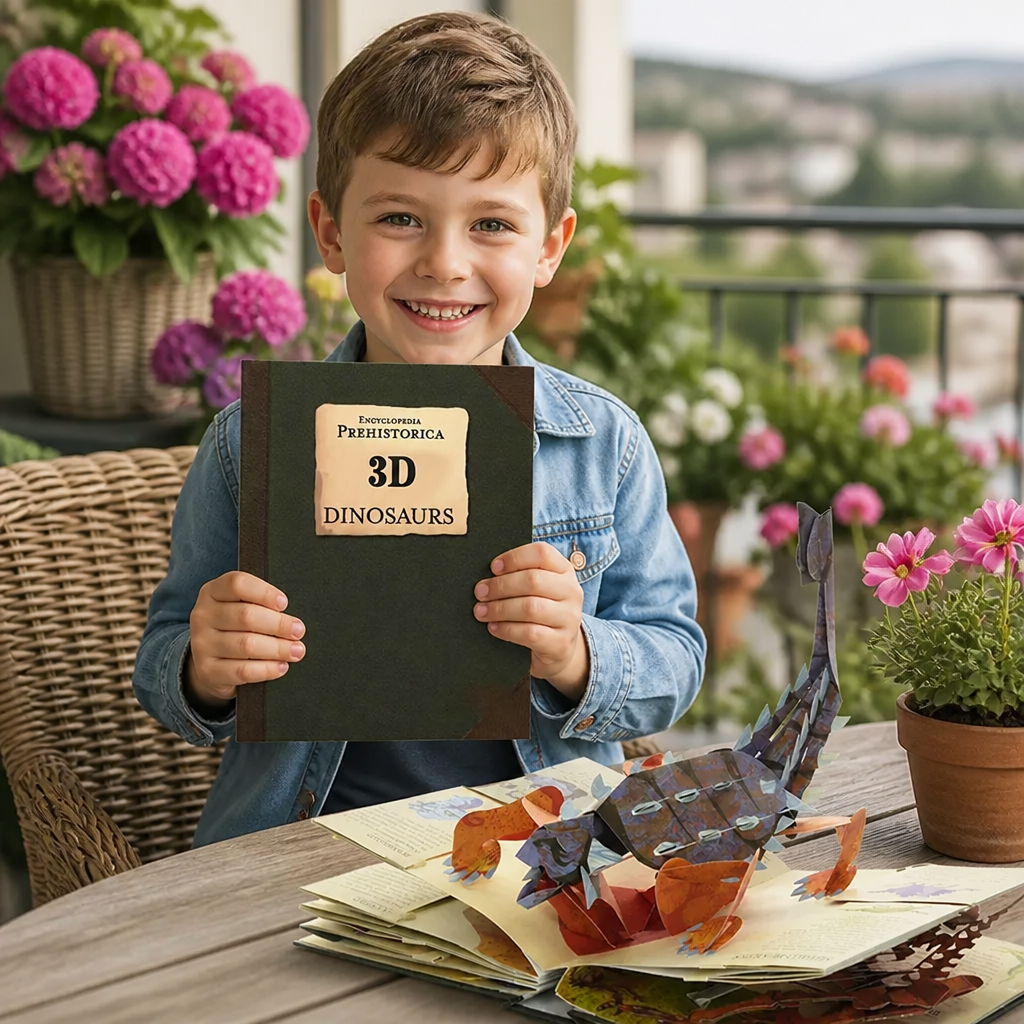 Interaktive 3D-Dinosaurier-Pop-up-Enzyklopädie