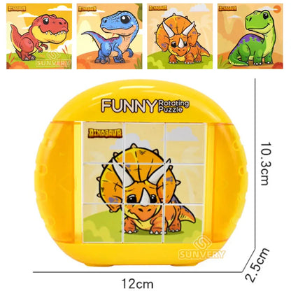 Endloser Puzzlespaß – Drehpuzzle für Kinder mit Tieren