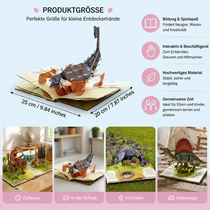 Interaktive 3D-Dinosaurier-Pop-up-Enzyklopädie