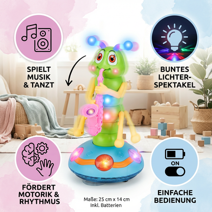 Tanzende Saxophon Raupe Kinder Spielzeug