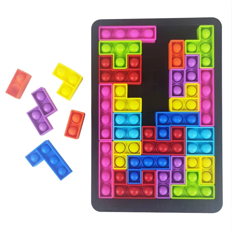 Farbenfrohes Tetris Kinderspiel