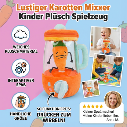 Lustiger Karotten Mixxer Kinder Plüsch Spielzeug