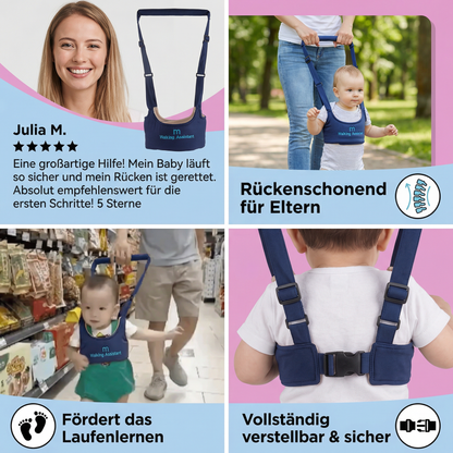 Verstellbare Baby-Lauflernhilfe mit Sicherheitsgurt