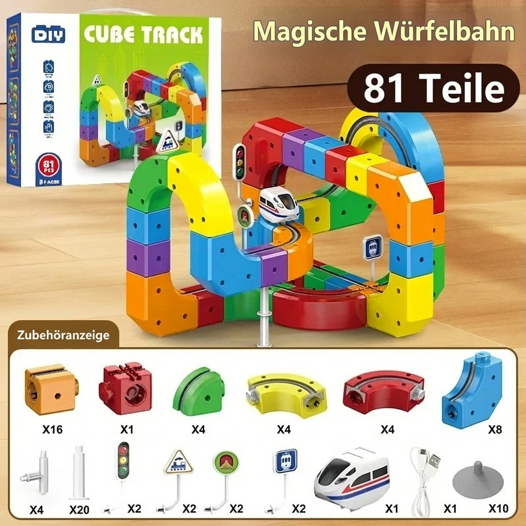 Magische Würfel Schienen Bahn Kinderspielzeug