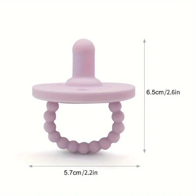 Silikon Schnuller für Babys – BPA-frei, Weiches Beißspielzeug mit Griff
