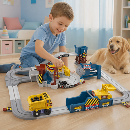 Interaktive elektrische Abenteuer-Steinbruch-Eisenbahn