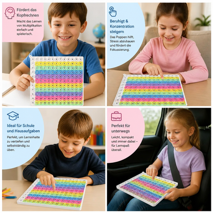 Rainbow Pop Math – Lernspielzeug zum Multiplizieren mit Fidget-Effekt