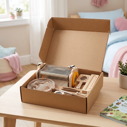 Kinder Natur Entdecker Set mit Kescher Lupe und Kompass