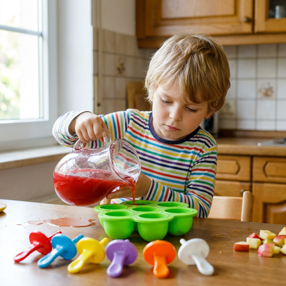 7-teiliges Silikon-Eisformen-Set – Wiederverwendbare Eisformen für Kinder