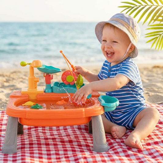 Ergonomisch Erhöhte Kinder-Spielküche mit elektrischer Wasserfunktion