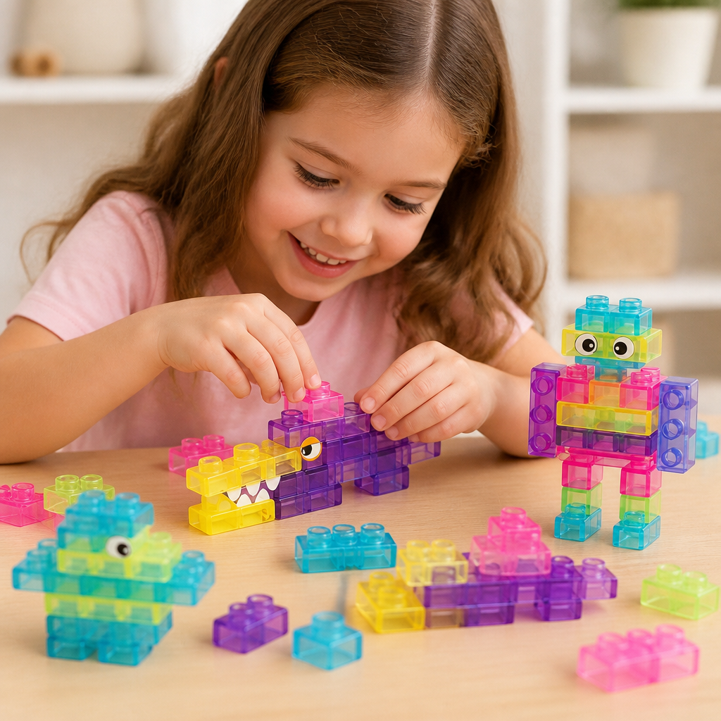 Zauberhafte Gummiblockchen, weiche Bausteine für Kinder