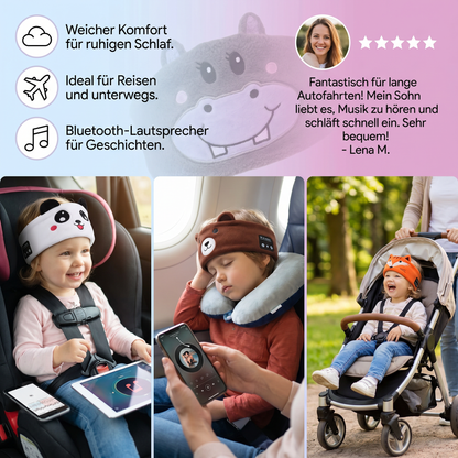 2-in-1 Schlaf-Kopfband mit Bluetooth-Lautsprechern – Weiches Kopfband für Reisen & entspannten Schlaf