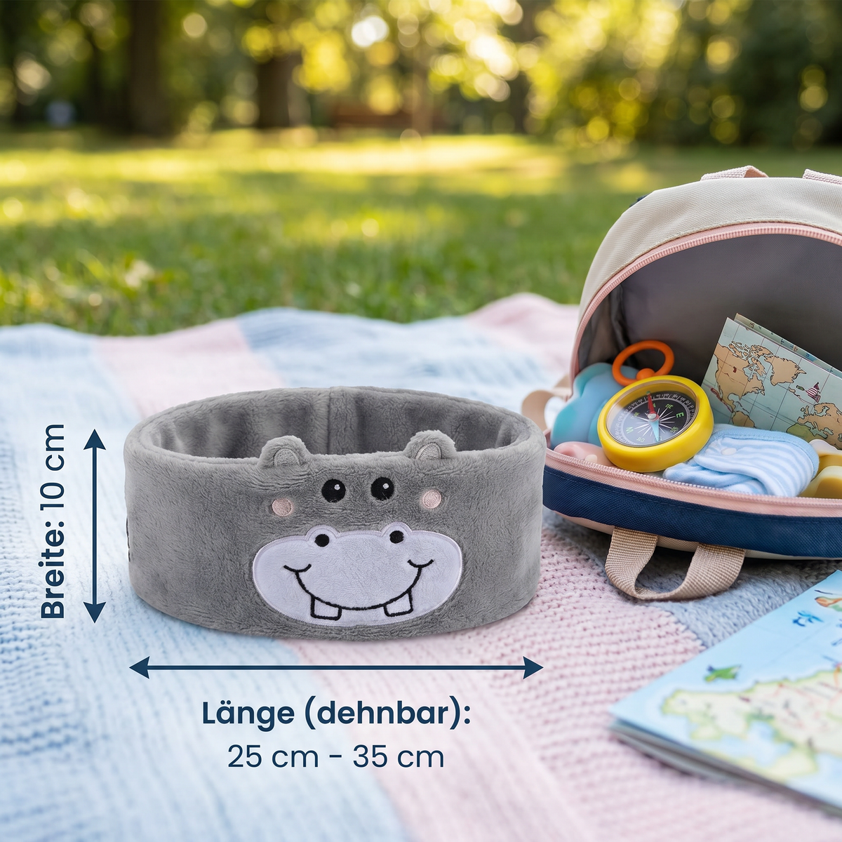 2-in-1 Schlaf-Kopfband mit Bluetooth-Lautsprechern – Weiches Kopfband für Reisen & entspannten Schlaf