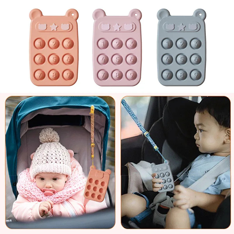 Beißring & Fidget-Spielzeug – Weicher Silikon-Stresslöser Für Babys