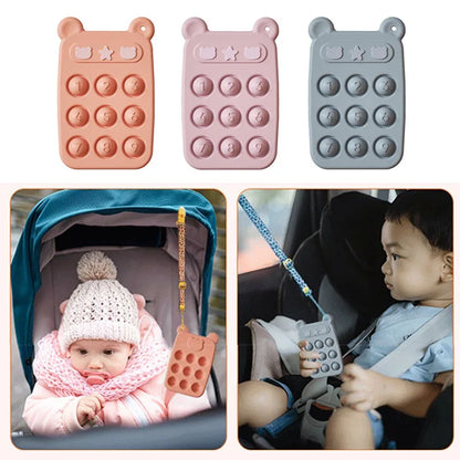 Beißring & Fidget-Spielzeug – Weicher Silikon-Stresslöser Für Babys