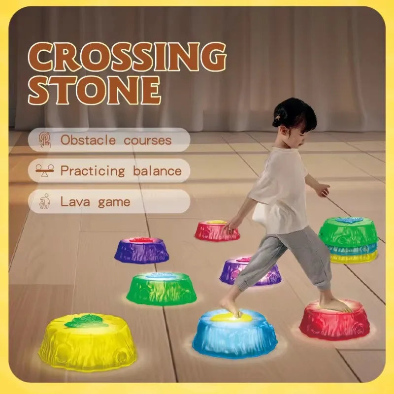 Springen & Balancieren - Leuchtende Balance-Steine für Kinder