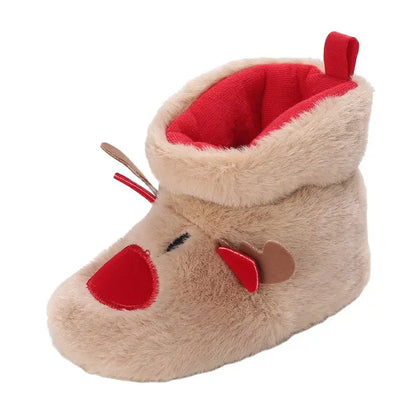 Weihnachtshausschuhe für Kinder - Süße Rentier & Santa Designs