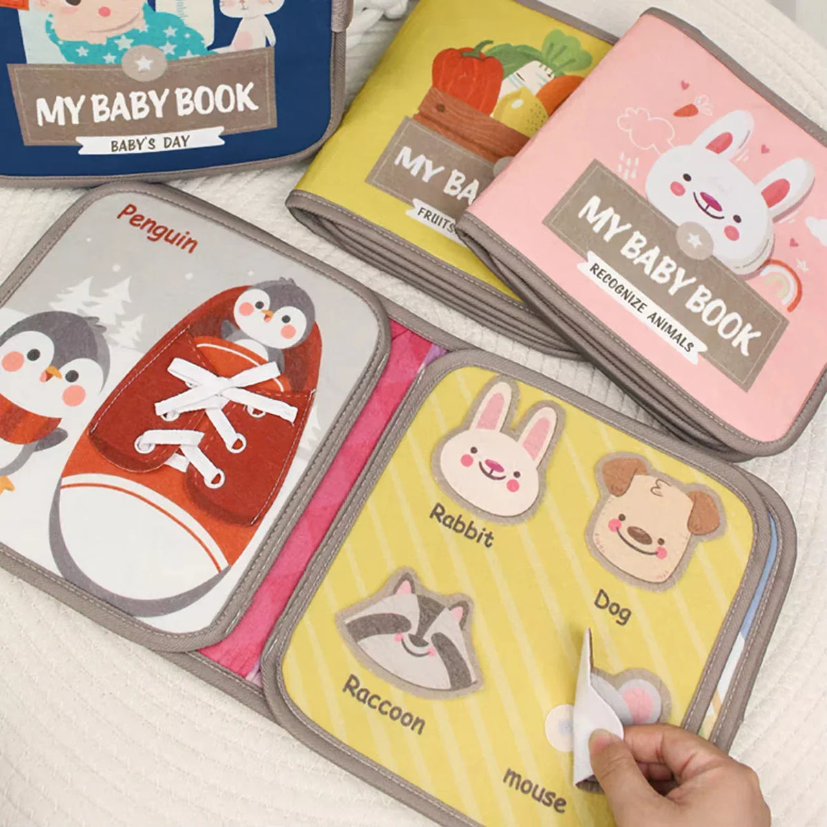 Fühlbuch für Babys & Kleinkinder – Interaktives Softbuch zur Förderung der Sinne