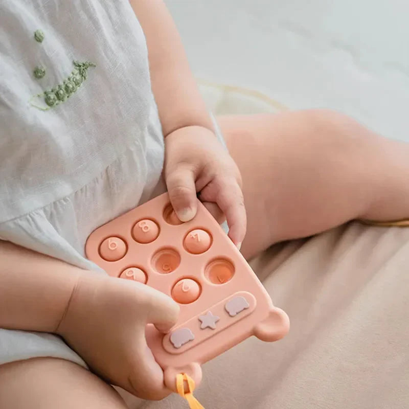 Beißring & Fidget-Spielzeug – Weicher Silikon-Stresslöser Für Babys