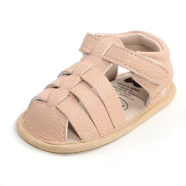 Soft Fit – Kinder Sandalen mit Schleifen in Weiß, Rosa und Schwarz