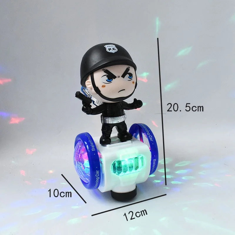 Musik & Licht – Balance Auto mit LED-Lichtern und Spielzeugfigur