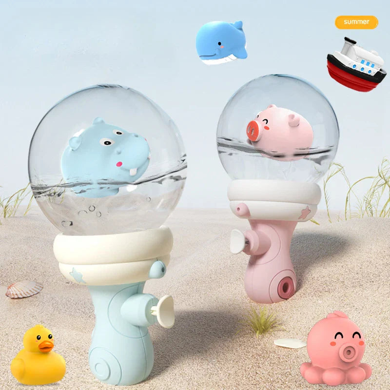Wasserspaß für Kinder – Bunte Wasserpistole mit Tiermotiven