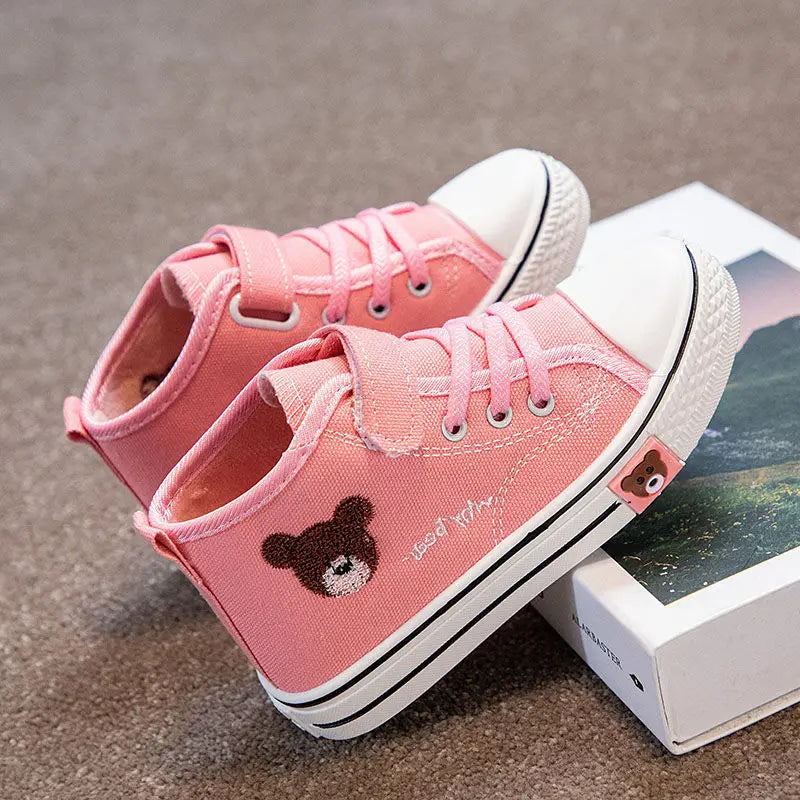 Atmungsaktive Kinder Turnschuhe mit Bärenmotiv – Bequem und Luftig