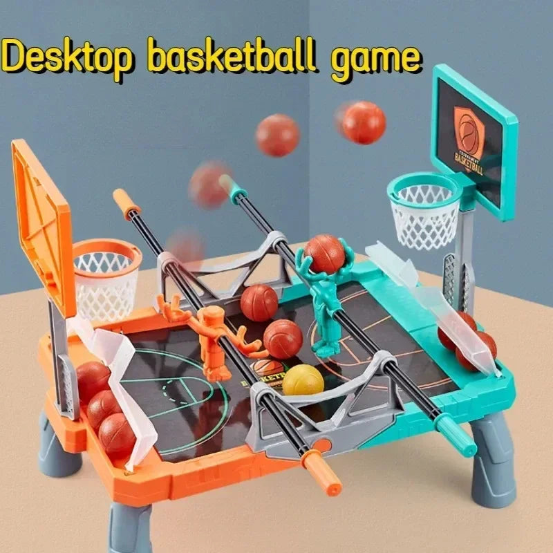 Interaktives Tisch-Basketballspiel mit Schussmechanismus