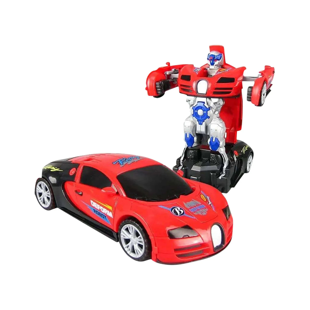 Transformierbares Spielzeugauto mit Lichtern und Musik – Militär-Tank für Kinder