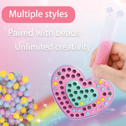 Bauen, Basteln & Genießen – Perlenkunst-Set für Kinder mit Princess-Design