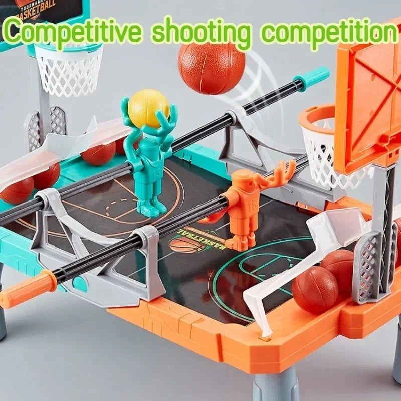 Interaktives Tisch-Basketballspiel mit Schussmechanismus