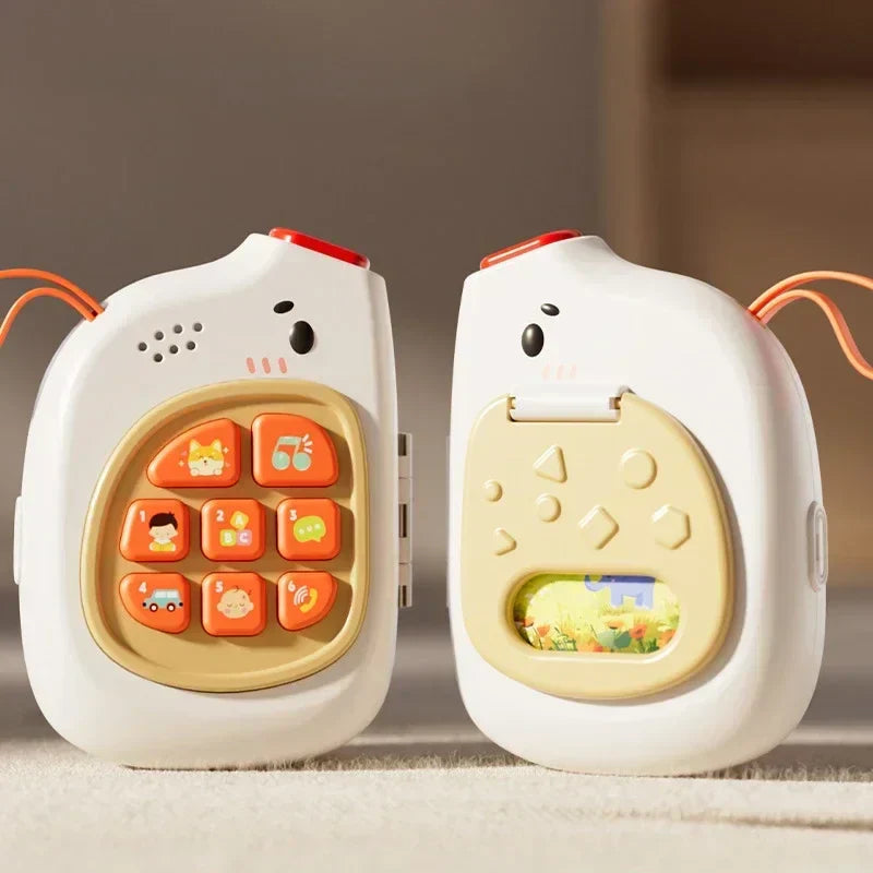 Interaktives Montessori-Spielzeug | Lernspieltelefon für Kinder mit Musik und Tönen