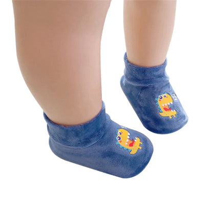 Anti-Rutsch Socken Schuhe für Kinder – Warme Plüsch Hausschuhe