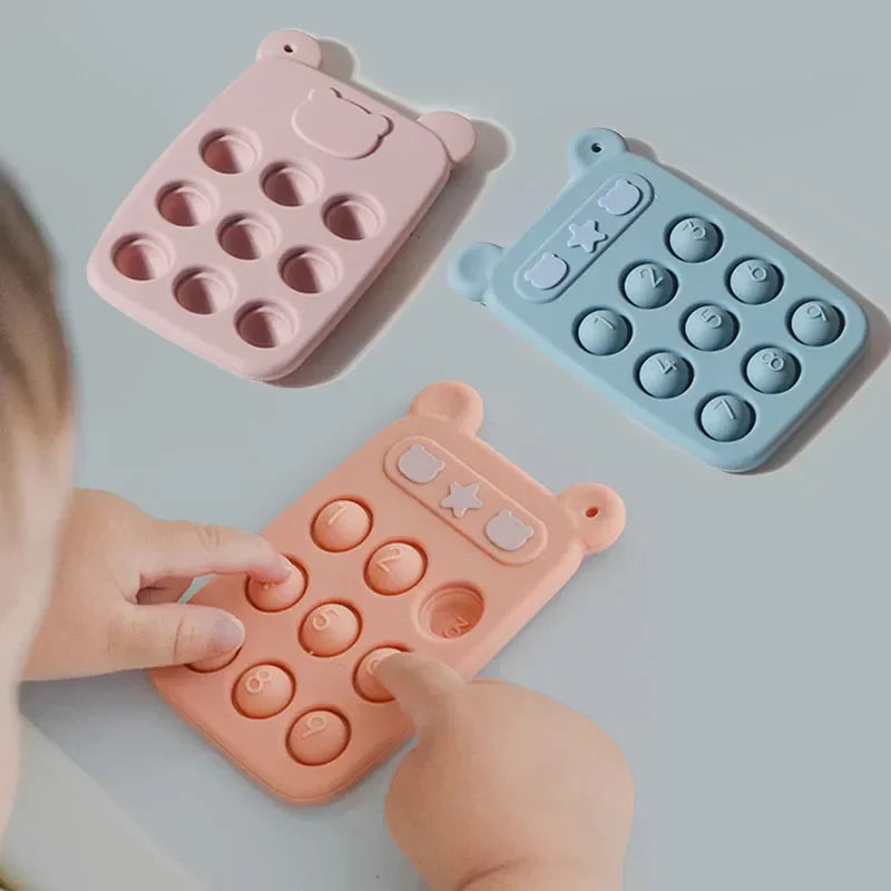 Beißring & Fidget-Spielzeug – Weicher Silikon-Stresslöser Für Babys