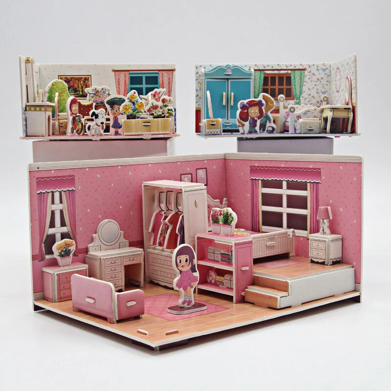Kreatives 3D-Puzzle – Traumhaus zum Spielen & Gestalten