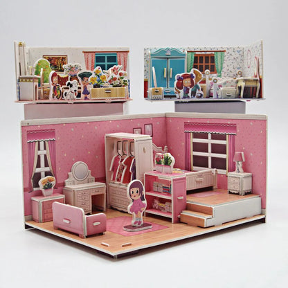 Kreatives 3D-Puzzle – Traumhaus zum Spielen & Gestalten